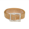 Rectangular buckle gold / 115cm