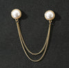Round golden white pearl