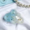 Gold foil clouds - splicing - blue and white