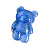 Bear bracket - glitter powder - blue