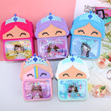 Spot cute girl bag quicksand silicone little girl shoulder bag cartoon baby mini change accessories Messenger bag