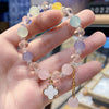 R18 white four-leaf clover bracelet candy color