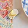 4# yellow slippers mini hairpin