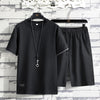 098 black top + j101 black shorts / m