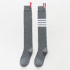 Light gray over-the-knee socks (tube height about 52cm) / one size fits all