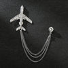 Silver airplane
