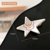 3#silver small cloth star hairpin