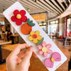 Small red flower five piece set