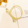 Hand-knotted hair tie (yellow)