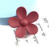 7cm flower clip [wine red]