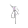 Pink bow ear cuffs (pair)