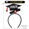 Pride black graduation cap / one size fits all