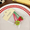 3# strawberry + green tree bb clip (one pair)