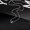 W necklace - white k