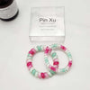 Rainbow combination telephone cord-green