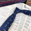 Navy blue dragonfly tie hand tied *8cm