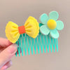 Yellow bow hair comb