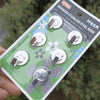 Round stainless steel six pack / 5.5*3.7cm