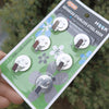 Round smiling face stainless steel six pack / one card six pack cherry mixed color