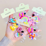 Cute cartoon children's hairpin girl baby does not hurt the hairpin can hang hole store supermarket street stall hair accessories wholesale