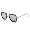 Silver frame black circle white mercury
