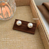 5#14mm silver needle earrings