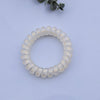 Frosted phone cord hair tie-khaki wave point