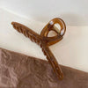 Large jelly clip [coffee color] 13cm