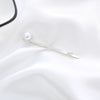 White k color pearl clip
