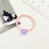 Smiley cloth label (purple)