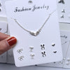 A11【earrings necklace set】