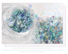 Nail art shell paper-illusion light blue / 5g/bottle