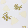 Golden bride to be+wedding confetti