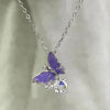Bubble butterfly necklace