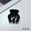 Plastic black high ponytail
