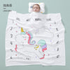 Pure bamboo color unicorn / 110*110cm