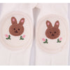 White plain pants + cute rabbit / 0-2 years old