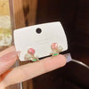 Quicksand tulip stud earrings