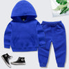Cailan+cailan solid color hooded sweater set / 90cm