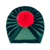 Dark green + red / one size fits all