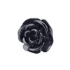 Black gold rose brooch