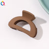 Frosted ponytail clip-4cm semicircle coffee / qiyue factory direct sales