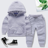 Spot new children's clothing hooded sweater boys and girls cotton two-piece set baby spring and autumn sports suit manufacturers wholesale