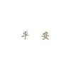 Ping an white diamond color-preserving gold model