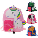 Kindergarten schoolbag girls 2-6 years old and small class boys anti-lost backpack baby children's lightweight backpack tide