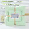 Green / towel 35*75+ bath towel 70*140