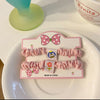 Cloth label small intestine circle [pink] 2 pieces