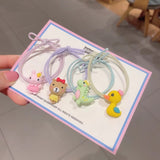 Children's cute rubber band head rope girl Korean version of the hair tie does not hurt the hair girl baby good elasticity cartoon hair ring hair accessories
