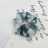 Green tie dye hair ties
