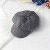 Woolen duck tongue dark gray / children about 2 and a half years old - 8 years old, about 50-54cm